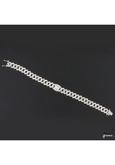 925 Ayar Gümüş Baget Gurmet Bileklik N11.2709