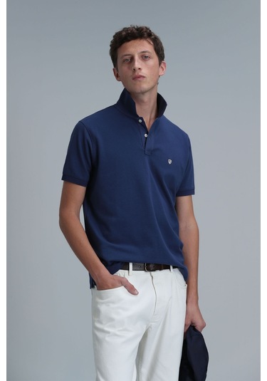 Lufian Erkek Laon Smart Polo T-shirt 111040164 Açık Lacivert Lufian Erkek Laon Smart Polo T-shirt 111040164 Açık Lacivert