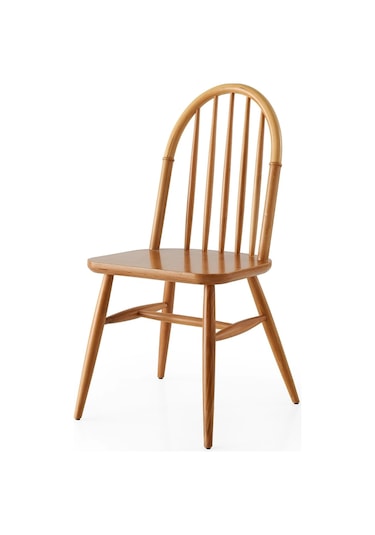 Ahşap Natural El Yapımı Bella Sandalye 2 Adet