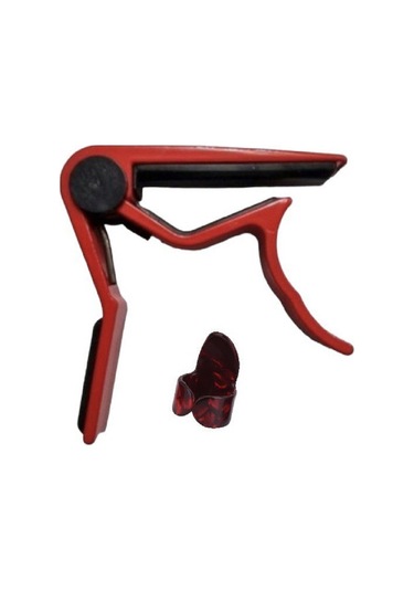 Profesyonel Birinci Kalite Kırmızı Kapo Gitar Saz Ukulele Bağlama