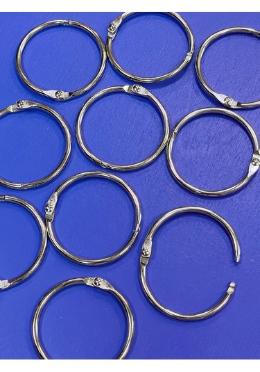 Lundo Aparatlı Metal Perde Halkaları 55/61 Mm 348554023 Gümüş