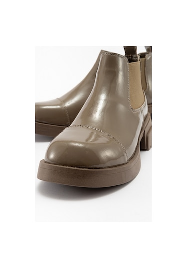 Luvishoes Cafune Koyu Bej Rugan Kadın Bot Koyu Bej