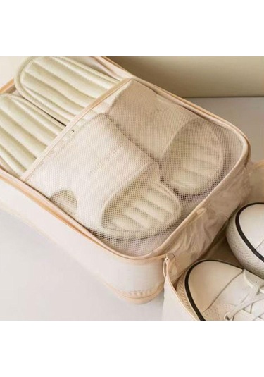 Su Geçirmez Saklama Çantası Tekerlekli Kutu Aksesuarları Bavul Düzenleyiciler Taşınabilir Ayakkabı Çantası Ev Göl Mavisi