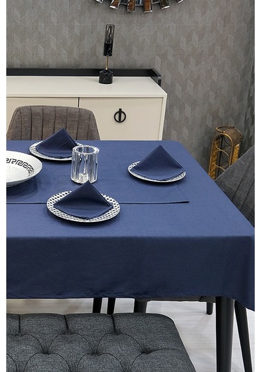 Dream Kumaş Peçete Modelleri Leke Tutmaz Kumaş Peçete Çeyiz Seti 6lı Paket Lacivert