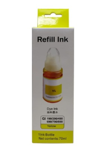 Uyumlu Mürekkep . Refıll Ink Unıversal Gı-490/gı-890 Sarı