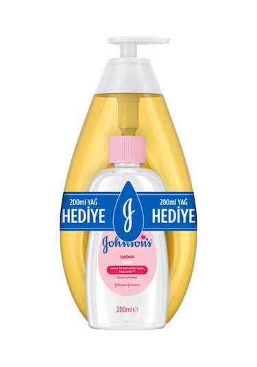 Johnson's Baby Bebek Şampuanı 200 ML + Bebek Yağı 200 ML