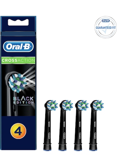 Oral-B Cross Action Diş Fırçası Yedek Başlığı 4'lü Siyah