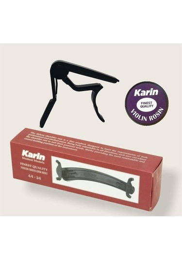 Nemesis Violin Capo Keman Kapo + Keman Yastığı + Keman Reçine