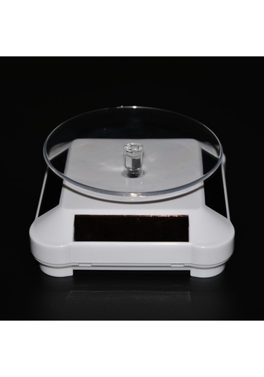 Youtek Güneş Enerjili Çift Yönlü Döner Sergi Tablosu - Kuyumculuk, Model, Dekorasyon Gösterimi İçin Siyah