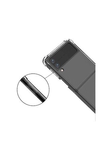 Goocamp Galaxy Z Flip 4 Uyumlu Nitro Anti Shock Silikon-renksiz Renksiz