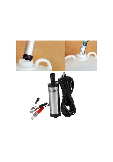 Homyl 38mm Dizel Pompa Su Yağı Yakıt Transferi Gümüş-24v
