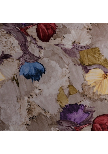 Bordo Dokuma Dijital Baskılı Kadife Şönil