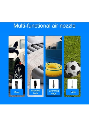 Arion Czk Şarjlı Led Işıklı Akıllı Araç Lastik Hava Pompası Kompresörü