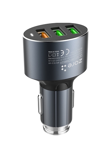 Zore Zr-c703q Micro 2 İn 1 Araç Şarj Seti - Siyah Siyah