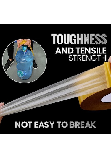 Hangfox Cam Fiberli Çift Taraflı Bant - 60mmx25m, Süper Güçlü Tutuculuk, 80 C Isı Dayanımı, Otomotiv Ve Farklı Malzemeler İçin