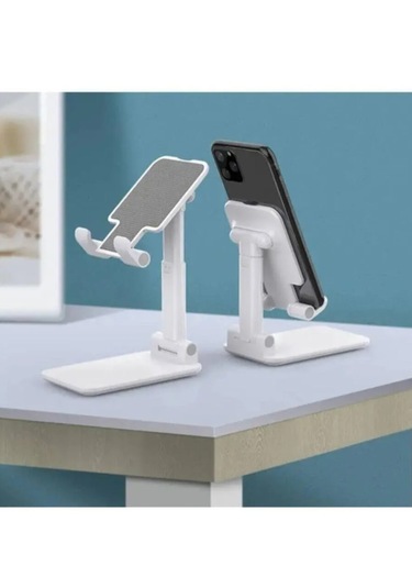 Telefon Ve Tablet Standı Yükseklik Ve Açısı Ayarlanabilir-beyaztb