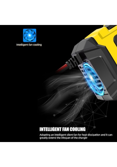 Tenfowee E-fast Tk-360 12v Akıllı Şarj Cihazı - Araba Ve Motosiklet Aküleri İçin Hızlı Şarj 100-240v