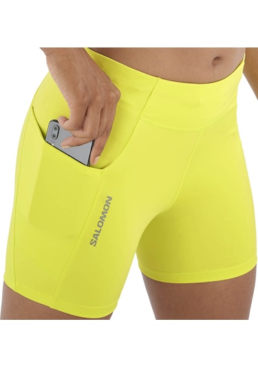 Salomon Cross Run Short Tıght W 22953 Sarı