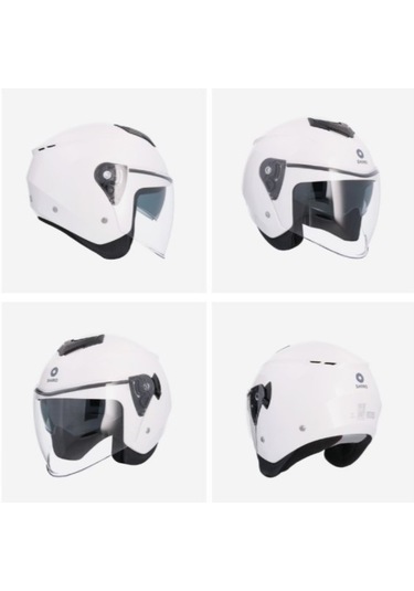 Shıro Kask 100285 Jet&ofc Ibıza M.c Sunvızor Beyaz