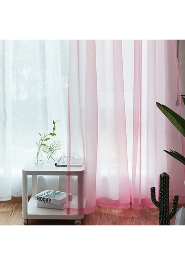 Padalink 2 Adet Pudra Perde - 140x260 Cm Tül Malzeme - Hafif Ve Işık Filtreleyici Diğer