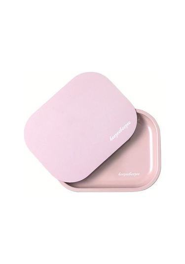 Willowhaven Pembe Manyetik Kapaklı 7x5.5 İnç Portatif Metal Rulo Tepsi - Dayanıklı Pvc Taşıma Organizer