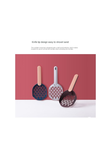 Suofeng Kedi Kumu Kovalayıcı, Kontrast Renkli Abs Materyal, 0.5cm Sızıntı Delikleri İle Hızlı Kumu Süzme, 26x10.5cm Boyut