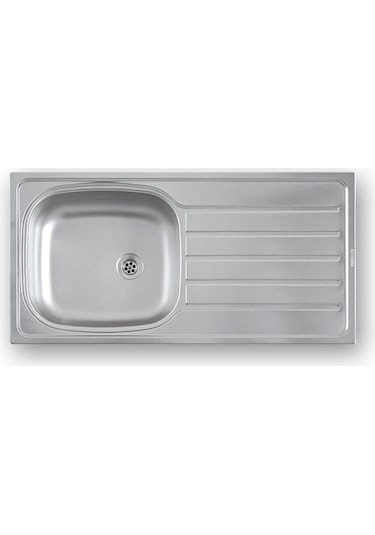 Artenova 86 x 43.5 Batarya Deliksiz Paslanmaz Çelik Eviye