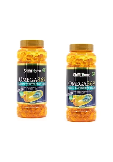 Aksu Vital Shiffa Home Omega 3-6-9 Balık Yağı 1000 MG 200 Kapsül 2 Adet