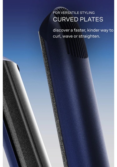 Cloud Nine 2'si 1 Arada Contouring Iron Pro, Seramik Plakalı Düzleştirici & Bukle Lacivert