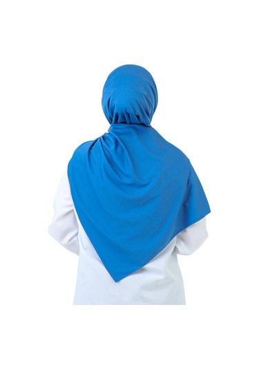 Şal Zarif Başörtüsü Eşarp Tesettür Giyim Uzun Abiyelik İndigo