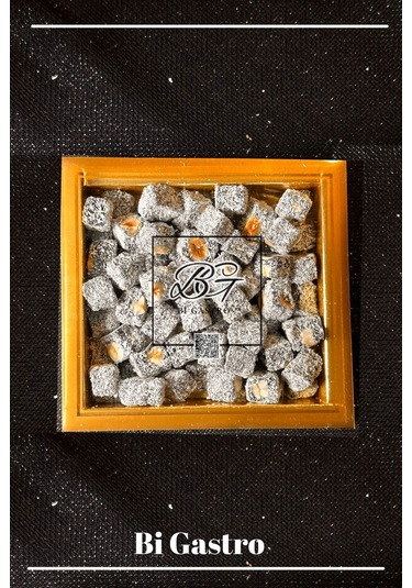 Böğürtlenli Fındıklı Çifte Kavrulmuş Kuş Lokumu - Türk Lokumu - 400 Gr