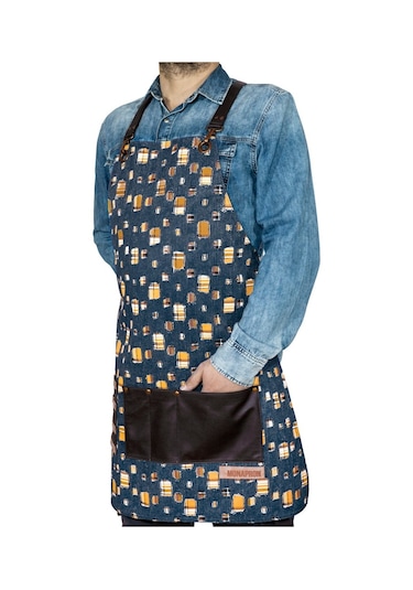 Barista Cafe Restaurant Mixologist Monapron Dickens Deri Önlük