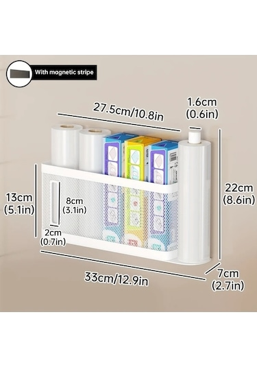 Trendooze Gaojunshop01 Beyaz Metal Sarımsak Pressi Manyetik Mutfak Organizatörü 1 Adet Ev Dekorasyonu