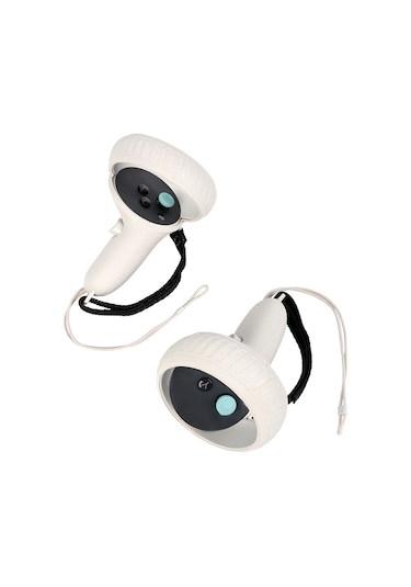 Oculus Quest 2 Vr Aksesuarları İçin 1 Çift Çizilmez Silikon Denetleyici Tutma Kapağı Gamepad Kolu Koruyucu - Beyaz