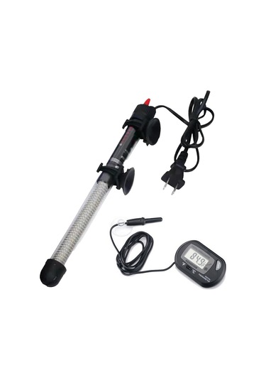 Hfambition Akvaryum Otomatik Isıtıcı Ve Termometre Seti - 25w, 20-34 C Ayar Aralığı, Tamamen Sucuz, Güvenli Isı Regülasyonu Abd Şarj