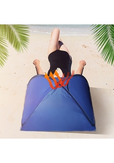 Prestigegoods İç Dış Otomatik Güneşlik Kafalık Çadırı M 70x50x45cm Karpuz Yeşil Yeşil