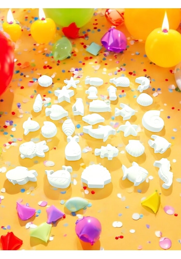 Taş Boyama Anne-çocuk Etkinliği, 30 Parça Sevimli Deniz Canlıları