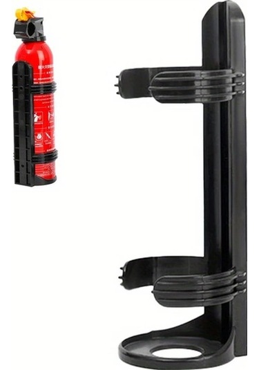 Hightower Siyah Yangın Tüpü Askısı - Kaymaz Tabanlı Garaj Atölye İçin Dayanıklı Montaj