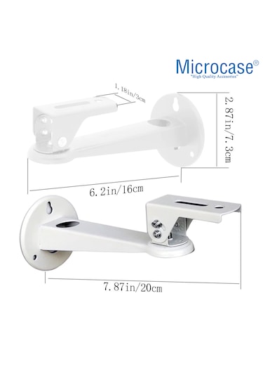 Microcase Metal Döner Başlıklı Cctv Kamera Projeksiyon Duvara Monte Askı Aparatı - Al5283
