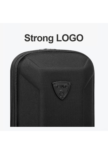 Youtek Erkekler İçin Çok Fonksiyonlu Mini Çanta - Eva Kabuk, Dayanıklı, Suya Dayanıklı, Elle/torba Kullanıma Uygun Siyah Siyah