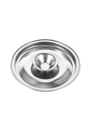 Paslanmaz Çelik Tava Kapağı Paslanmaz Çelik Kapak Kasesi- Tencereler İçin 3.9in Küçük Evrensel Kapak Granit Desen