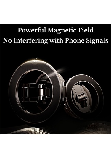 Rock Ram0037 Araba Manyetik Katlanabilir Telefon Tutucu Siyah