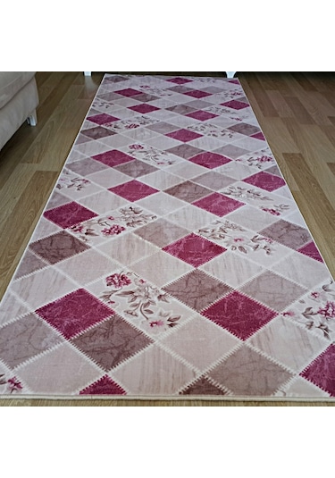 Altınsar Halı Lilyum Mürdüm Jel Taban Koridor Mutfak Kesme Yolluk