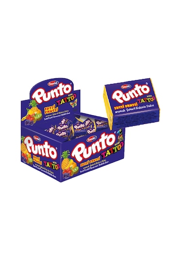 Saadet Punto Tutti Frutti Aromalı Sakız 100 Adet