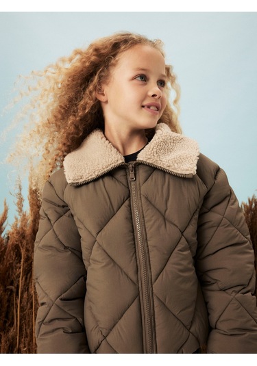 Name It Nkfmelbourne Unisex Çocuk Şişme Ceket 13244631 Bej