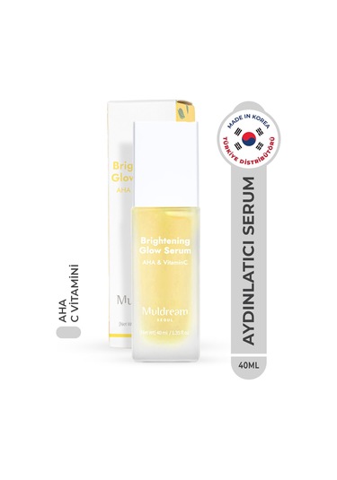 Aha Ve C Vitamini İçeren Aydınlatıcı Işıltı Etkili Kore Serum 40ml Peeling & Anti-aging Bakım