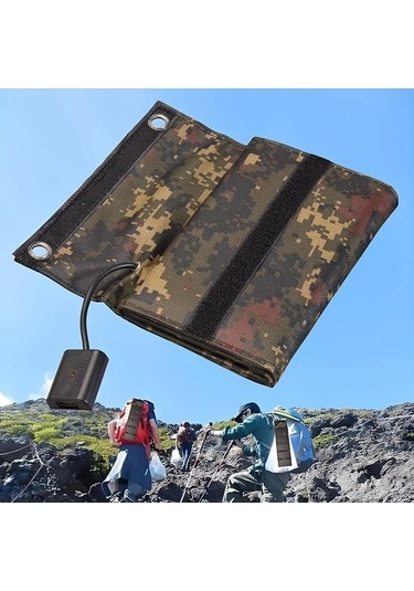 Besthome1 Dream011 Ge-1 20w Kamuflaj Solar Panel, 5 Katlı Taşınabilir 5v Usb Çıkış
