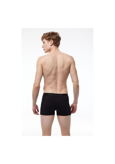 Malabadi Erkek Siyah Gri Antrasit 3 Lü Pamuk Elastan Boxer 3m075 Siyah-gri-antrasit
