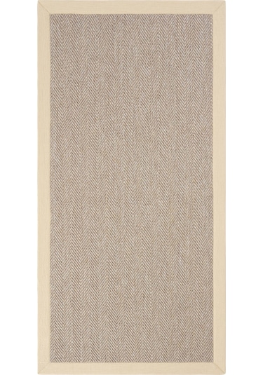 Cool Halı Sydney M104 Mutfak Halısı Leke Tutmaz Tezgah Önü Yolluk Dokuma Bordürlü İthal Sisal Halı