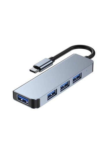 Type C 4 Port Usb 3.0 Hub Usb C Çoklayıcı Alüminyum Gövde